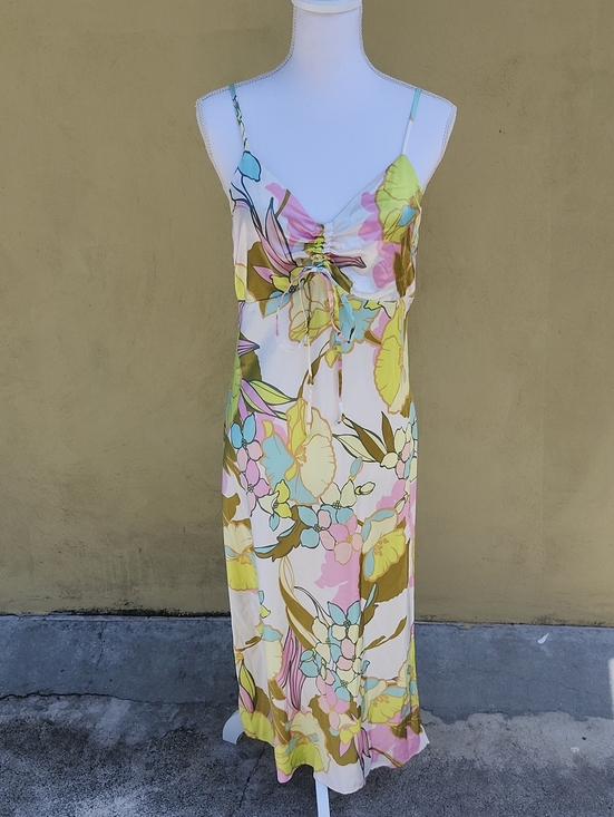 Emma & Michele Dresses & Skirts - Emma & Michele Yellow and Pink Floral Slip Dress